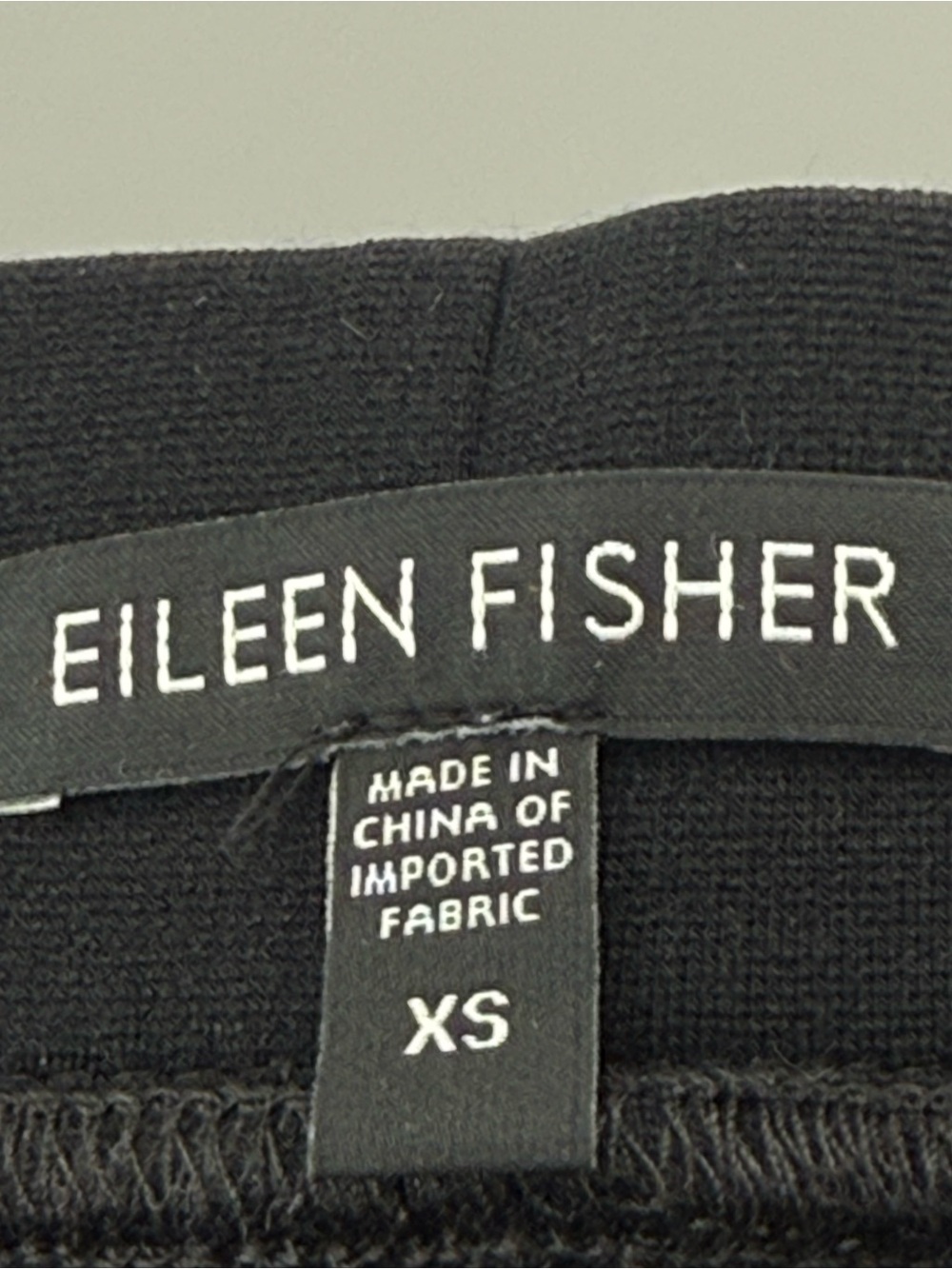 Eileen Fisher Wide Straight Leg Minimalist Pants Rayon Blend Thick Knit Size XS - Picture 6 of 8